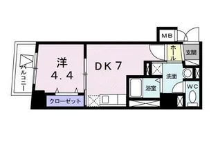 アンソレイエ【2階】の間取り