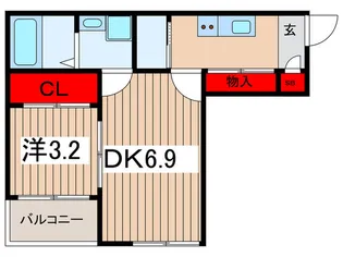 Leben西大宮【1階】の間取り