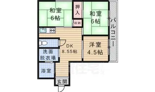 菊岡マンション【4階】の間取り