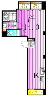グランドメルシー西新井本町【1階】の間取り
