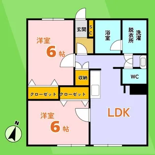 西荘ビル【3階】の間取り