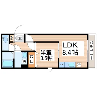 FORIA薬師堂駅前【1階】の間取り