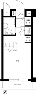 ワコーレ多摩川【4階】の間取り