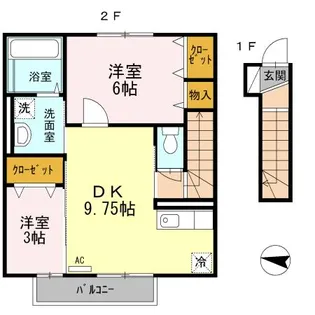 フローラ片倉【2階】の間取り