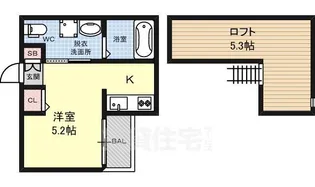パレッタ小本WEST【1階】の間取り