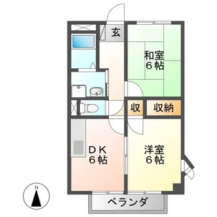 サープラス畑ヶ田【2階】の間取り