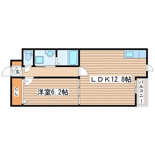 新田東レジデンス参番館【2階】の間取り