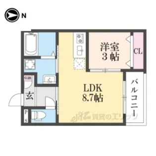 ジーメゾン奈良エルカーサ【2階】の間取り
