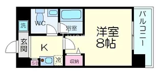 グランドパレス西院西館【6階】の間取り