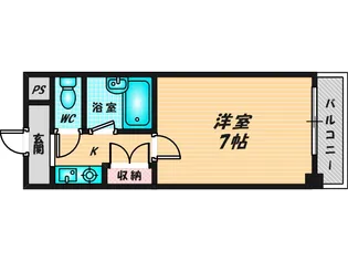 アネックス木の国【7階】の間取り