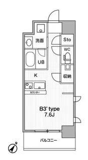 ジェーエムエフレジデンス町田【3階】の間取り
