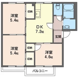 サニーコートハタ【2階】の間取り