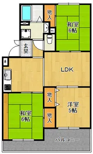 サニーハイツ高台 A棟【3階】の間取り