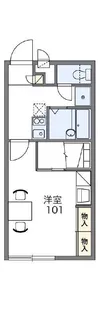 レオパレスななせII【1階】の間取り