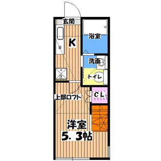 カーサルナ高幡不動【1階】の間取り