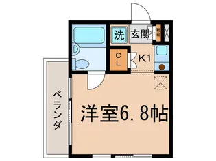 フラットフォレスト【3階】の間取り