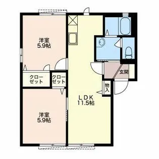 フォーレス A【1階】の間取り