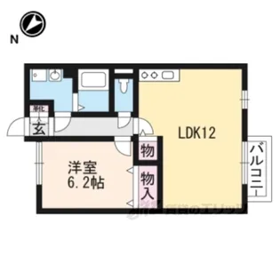 ディーフレア目川【1階】の間取り