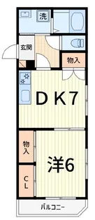 マンションロワジール【3階】の間取り