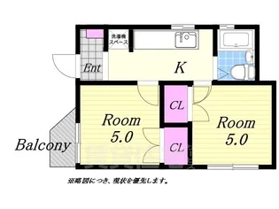 合田ハイツ【1階】の間取り