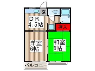 レピュ-トナカヤ【2階】の間取り