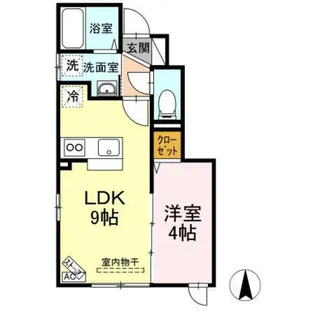 クワトロ【1階】の間取り