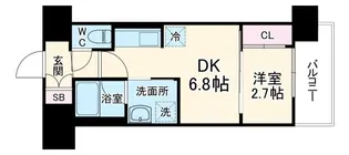 アーバングランデ新大阪【8階】の間取り