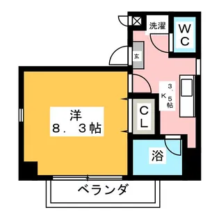 メゾン南分【2階】の間取り