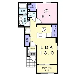 エリシオンB【1階】の間取り