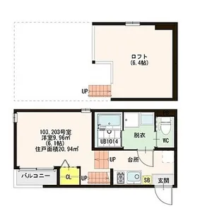 ステラート新瑞橋【1階】の間取り