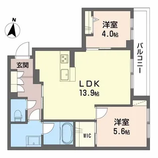 コンフォルト大元駅【2階】の間取り