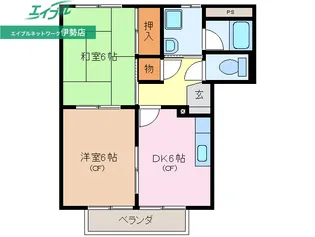 サンフォレストB【2階】の間取り