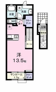 レンジ 雄町【2階】の間取り