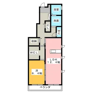 オマーラたちま【1階】の間取り