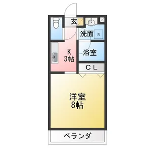 La vita 神野 B【1階】の間取り