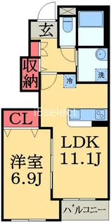 ベルデ アネックス【1階】の間取り