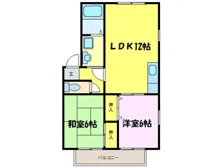 土佐屋台ハイツI【2階】の間取り