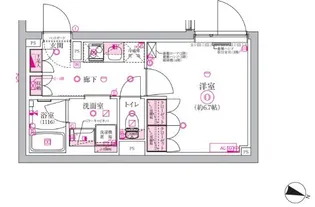ベルシードステアー西大井【1階】の間取り