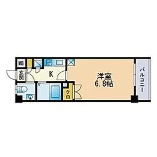 コンドミニアム高宮通り弐番館【2階】の間取り