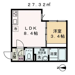 コスタリブロ中延【3階】の間取り