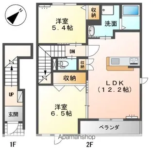 アザレア【2階】の間取り