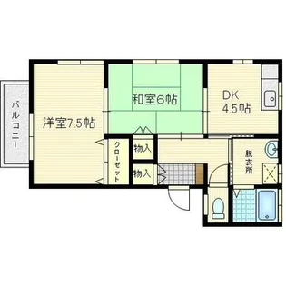 コーポ藤【2階】の間取り