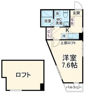 CASA二子新地【2階】の間取り