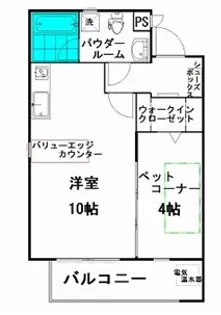 DIアンジェリーク【3階】の間取り