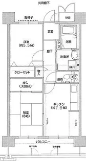 コーシャハイツ相生【3階】の間取り