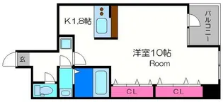 クレア新町【2階】の間取り