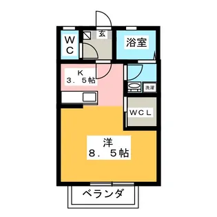 グランセーブルE棟【2階】の間取り