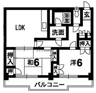 レジデンスシーマ【5階】の間取り