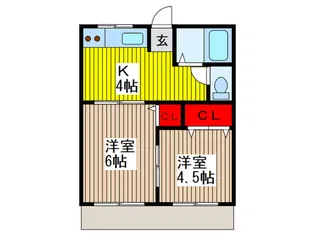 セピアハイツ【1階】の間取り