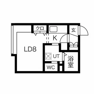 クリース【4階】の間取り